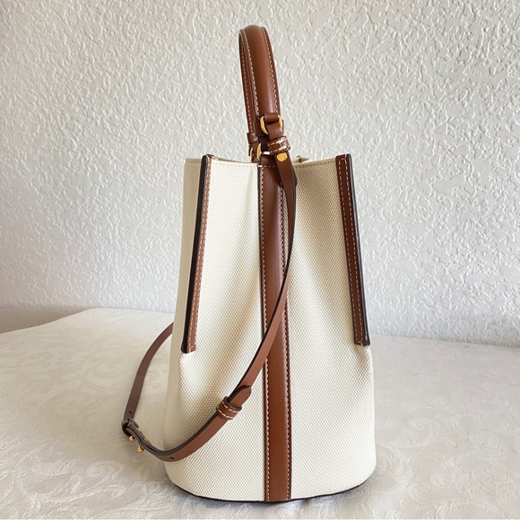 Burberry Logo Graphic Canvas Bucket Bag - Picture 9 of 14